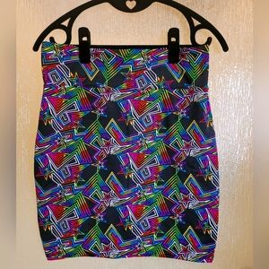 Coquetry Clothing Rainbow Neon Mini Skirt